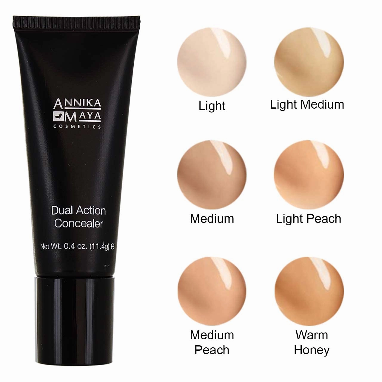 Annika Maya Dual Action Undereye Concealer for Neutralizing Dark Circles (Light)