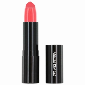 Annika Maya Luxury Matte Creamy Lipstick, Fragrance Free, Made in the USA (Sunset)