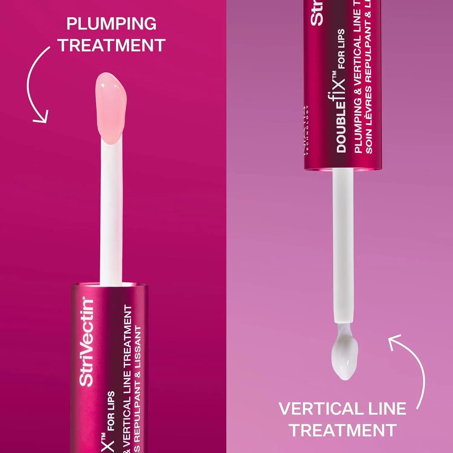 Anti-Wrinkle Double Fix for Lips Plump and Smooth Vertical Lines, Hydrating Two-In-One Treatment, 0.16 Fl O