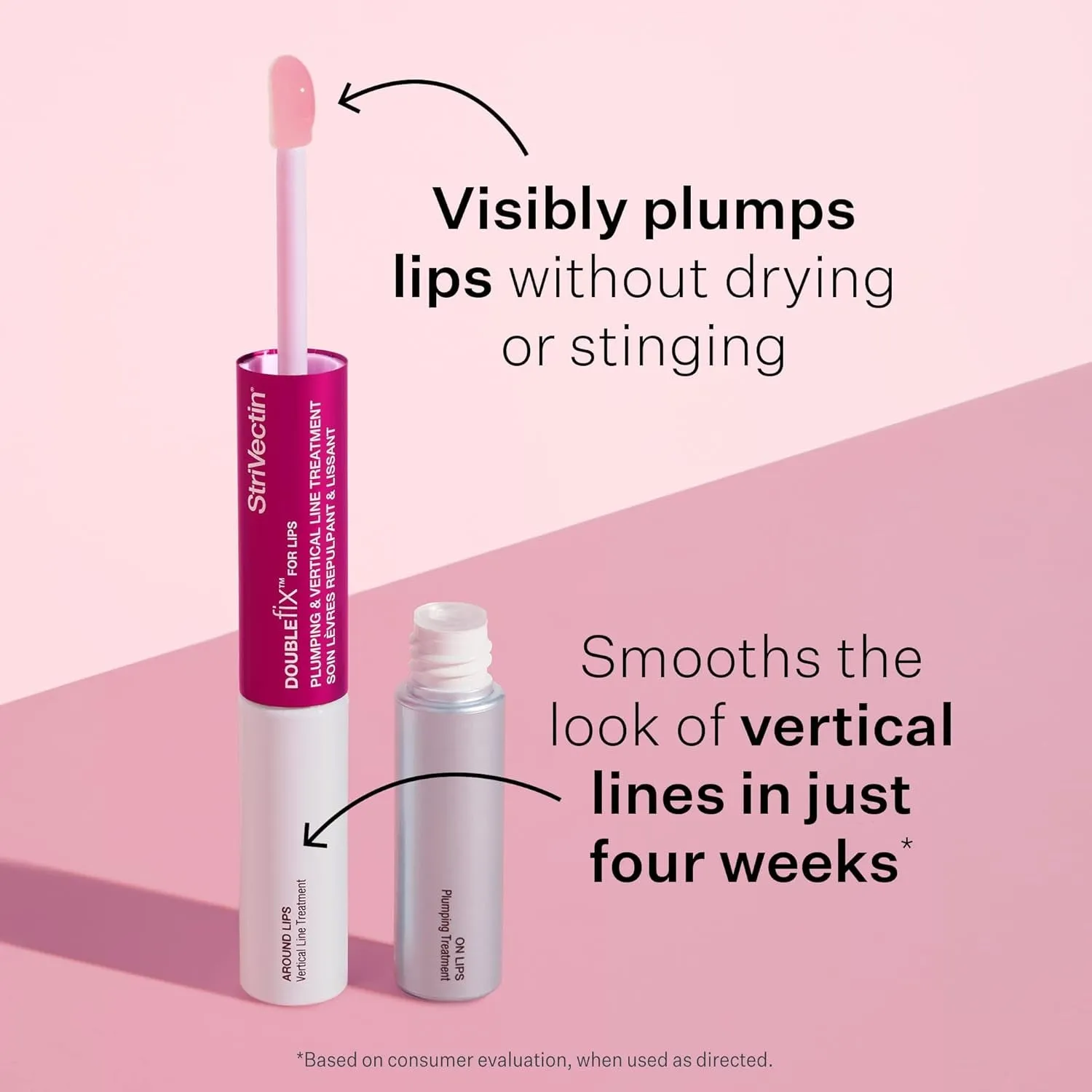 Anti-Wrinkle Double Fix for Lips Plump and Smooth Vertical Lines, Hydrating Two-In-One Treatment, 0.16 Fl O