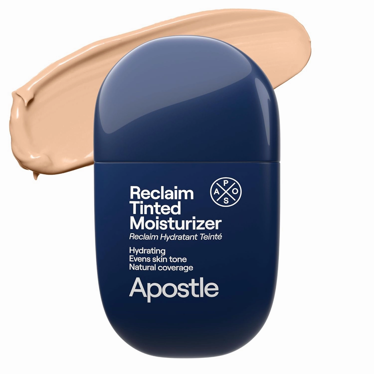 APOSTLE Reclaim Tinted Moisturizer for Men (9 Kingston) - Niacinamide, Vitamin E, Squalane, Hyaluronic Acid, Tinted Face Moisturizer For Men. Hydrates, Evens Skin Tone, Reduces Fine Lines, 1 Fl. Oz.