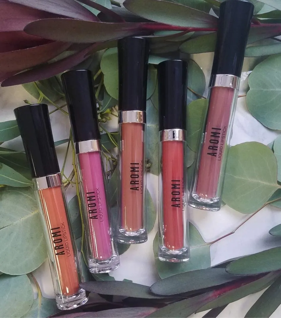 Aromi Ginger Spice Matte Liquid Lipstick | Nutmeg, Terra Cotta Lip Color, Vegan & Cruelty-free Beauty, Burnt Orange, Long-lasting Lipstick for Fall (Ginger Spice)