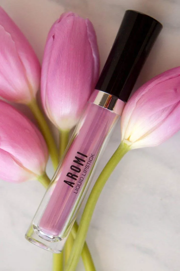 Aromi Matte Liquid Lipstick | Light, Baby Pink Lip Color with Blue Undertones, Long-lasting, Vegan, Cruelty-free, Gluten, Paraben,   Phthalate Free (Ballet Slipper)