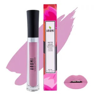 Aromi Matte Liquid Lipstick | Light, Baby Pink Lip Color with Blue Undertones, Long-lasting, Vegan, Cruelty-free, Gluten, Paraben,   Phthalate Free (Ballet Slipper)