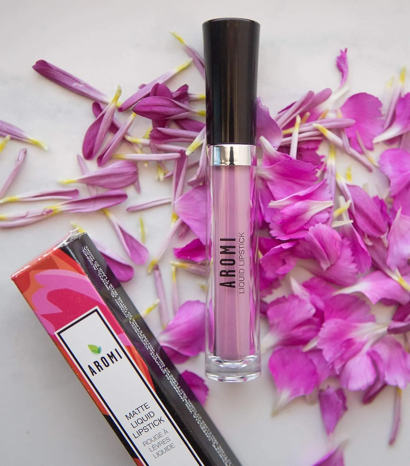 Aromi Matte Liquid Lipstick | Light, Baby Pink Lip Color with Blue Undertones, Long-lasting, Vegan, Cruelty-free, Gluten, Paraben,   Phthalate Free (Ballet Slipper)