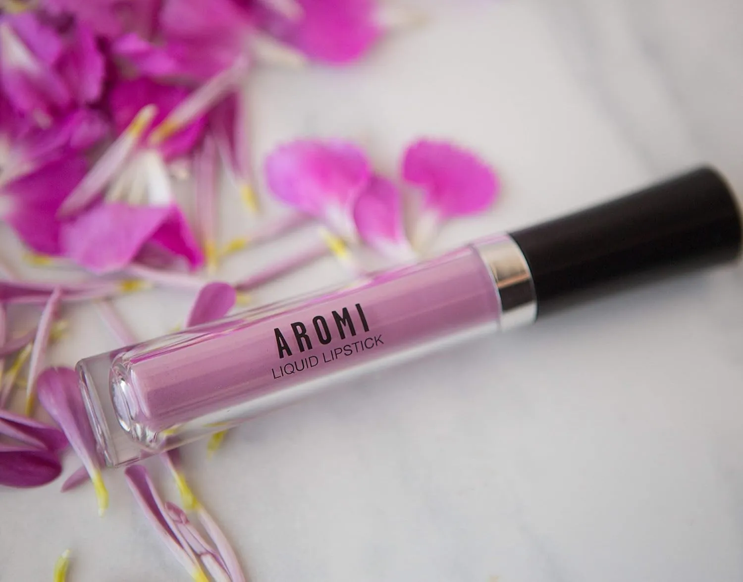 Aromi Matte Liquid Lipstick | Light, Baby Pink Lip Color with Blue Undertones, Long-lasting, Vegan, Cruelty-free, Gluten, Paraben,   Phthalate Free (Ballet Slipper)