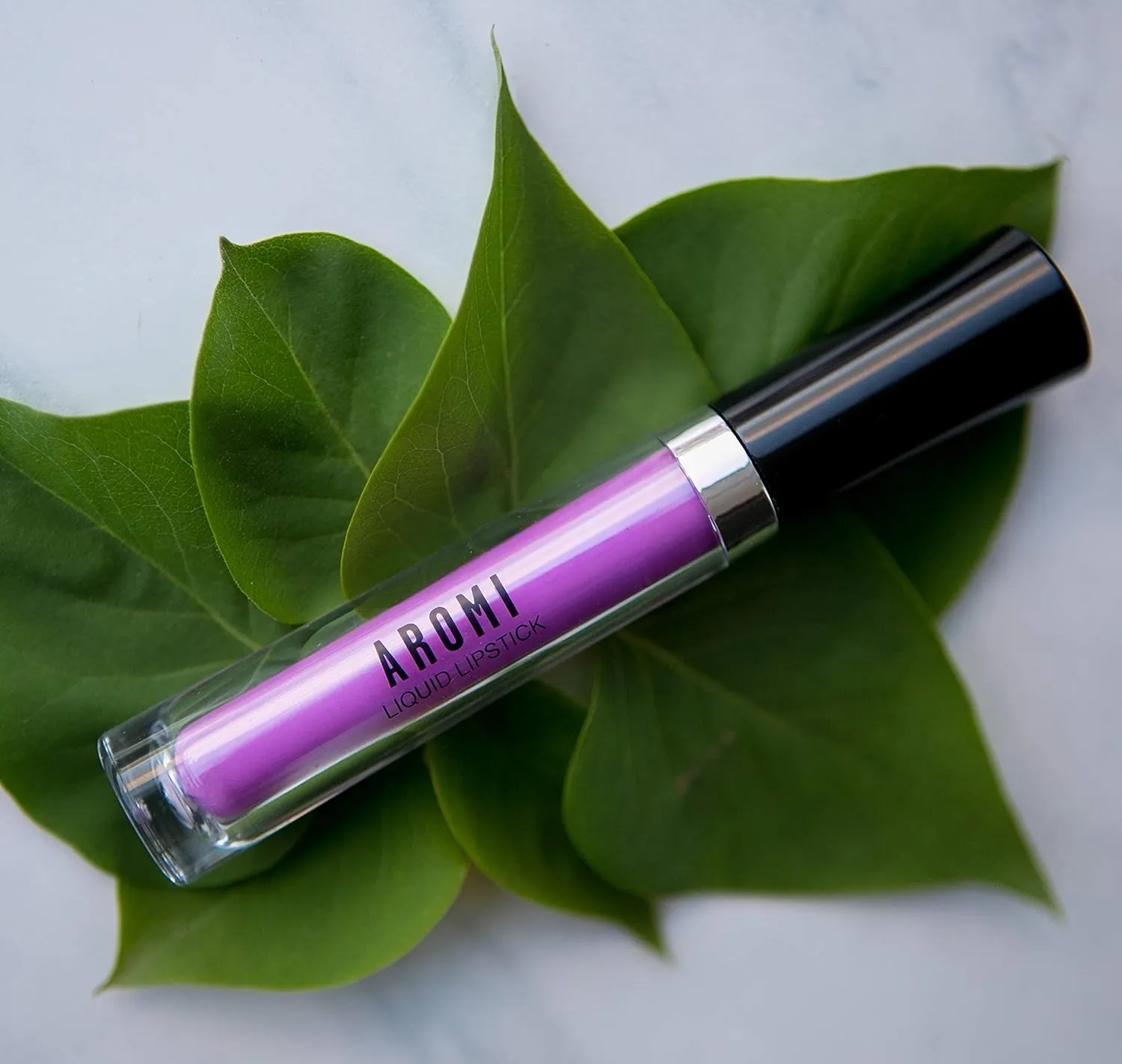 Aromi Matte Liquid Lipstick | Lilac Lip Color for Women, Long-lasting, Bright Purple Pink Shade, Vegan (Pink Periwinkle)
