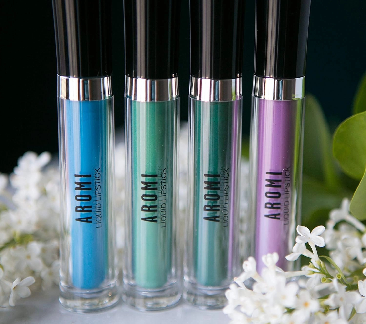 Aromi Lavender Matte Liquid Lipstick | Light Purple, Violet Lip Color for Women, Vegan, Long-Lasting, Handmade (Lavender Fields)
