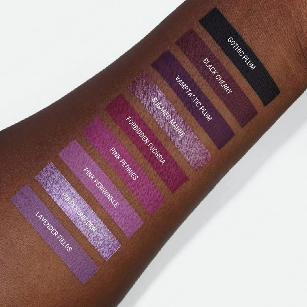 Aromi Violet Plum Liquid Lipstick, Dark Purple Lip Color, Vegan and Cruelty-free, Long-lasting and Waterproof Lipstick, Handmade (Vamptastic Plum)