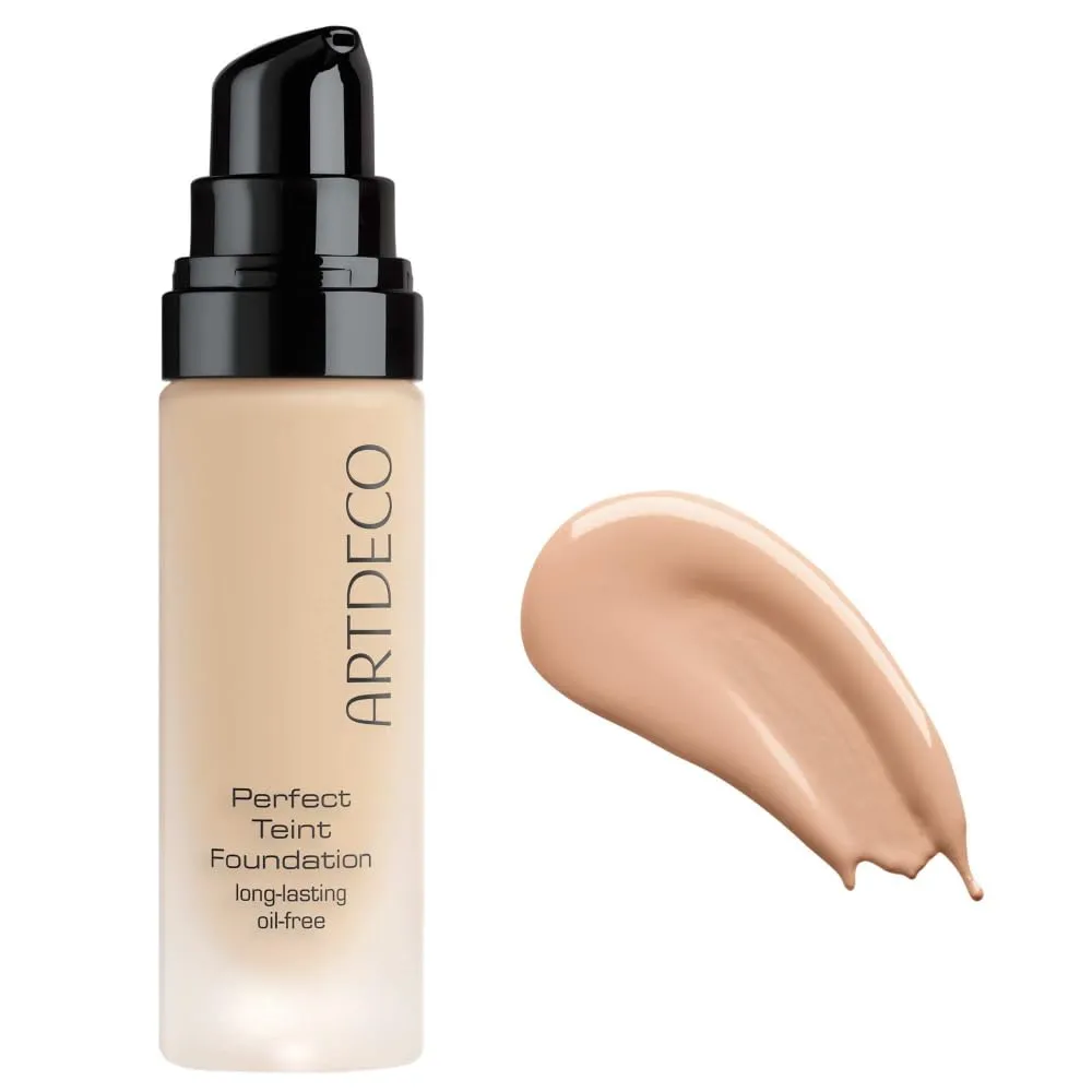 ARTDECO Perfect Teint Foundation - Natural N°35 - Lightweight Liquid Formula - Medium to Full Coverage - Without Mask-Like Effect - Conceals Imperfections - Vegan Makeup - Hyaluron - 0.67 Fl Oz