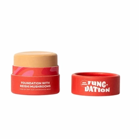 Axiology Fungdation Mushroom Foundation Face Makeup Creamy Wrinkle Defying Minimize Fine Lines Infused with Reishi Deep Hydration Natural Youthful Look Light to Medium Coverage 11.3g (Shade 4)