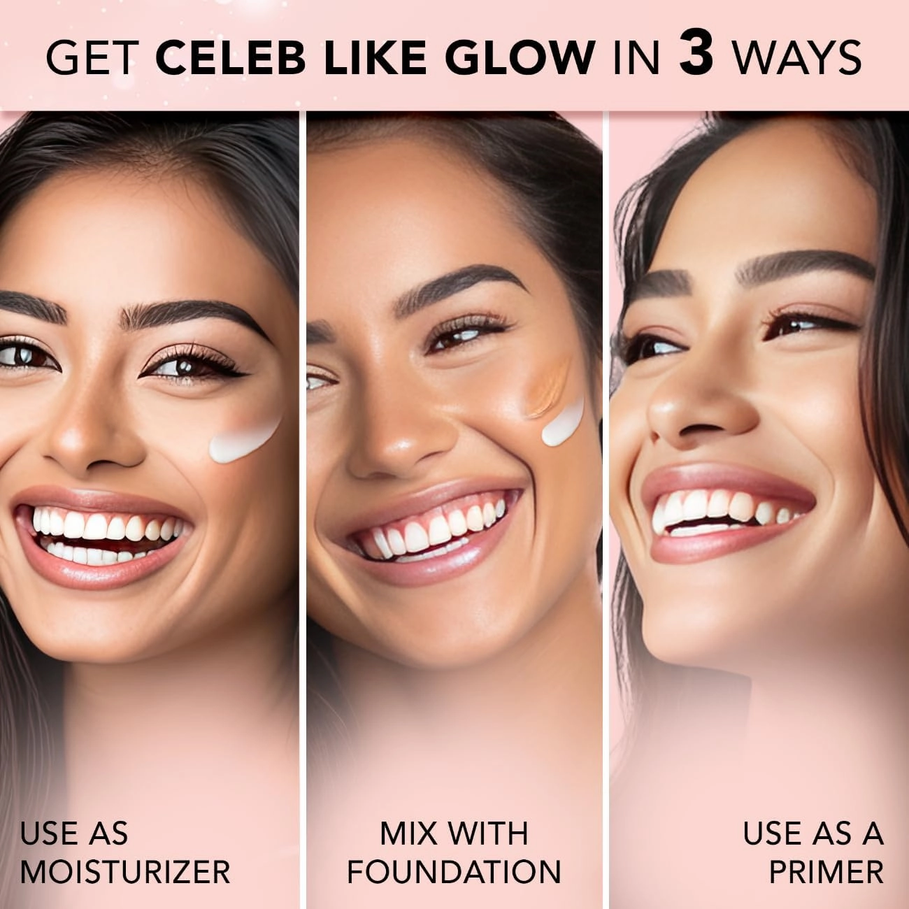 AYU FACECANADA Strobe Cream - Rose Gold, 1.01Fl Oz, Primer   Highlighter  Moisturizer, She Butter & hyaluronic Acid, Intense Hydration, Flawless Radiant Dewy Skin, Illuminating & Glowing Makeup.