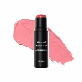 BARE·YOU all-in-one color stick (Playful Pink - a bright, cheerful pink with a dewy finish, 7.3 g)