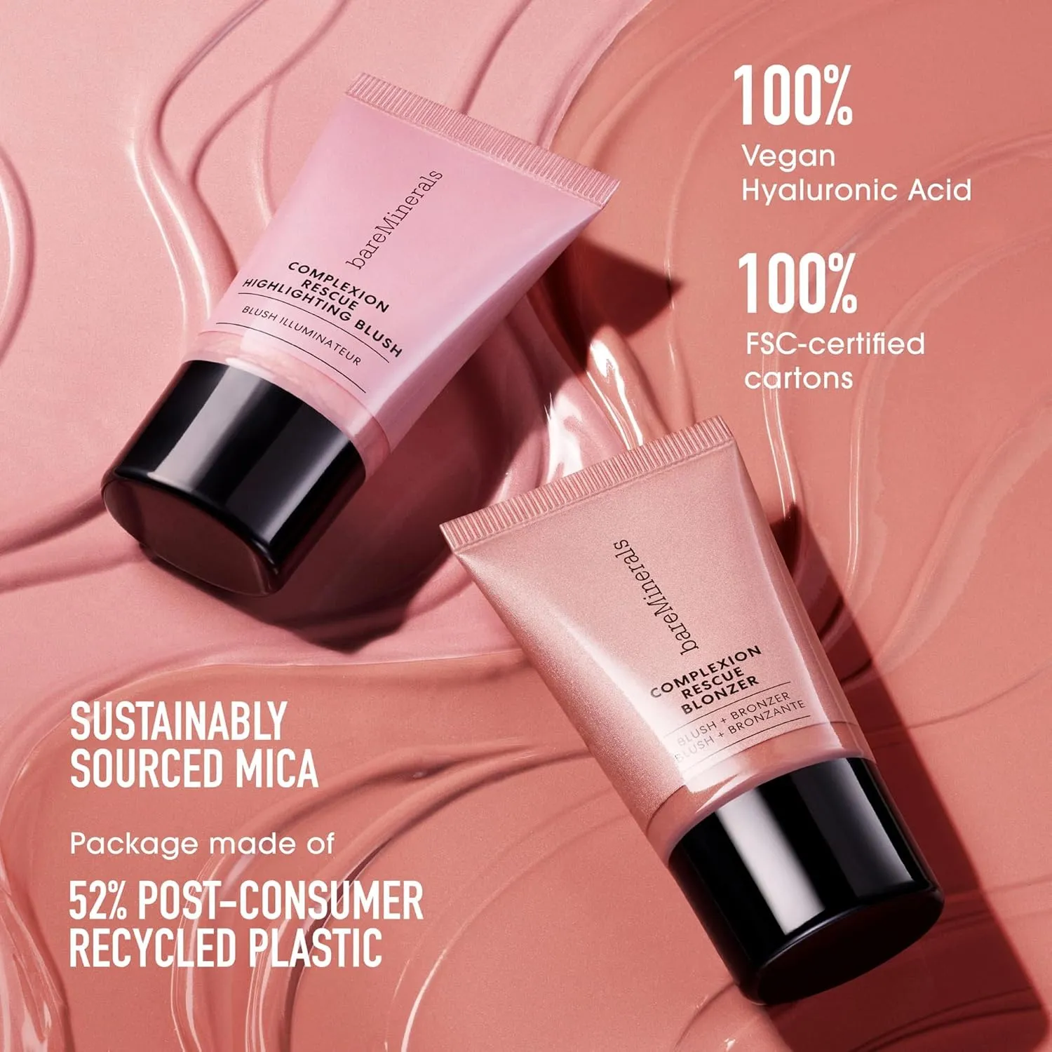 bareMinerals Complexion Rescue Highlighting Liquid Blush, Liquid Highlighter   Blush Hybrid, Buildable, Gel-Cream, Liquid Blush for Cheeks, All Day Wear, Vegan
