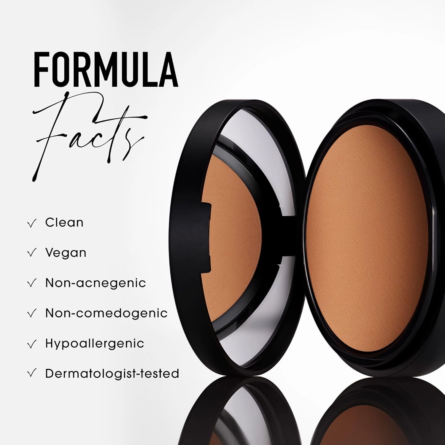 bareMinerals Barepro Skin-Perfecting Powder Foundation, Matte Pressed Powder Foundation Full Coverage with Plant-Based Squalene, Oil Control, Vegan