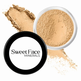 BEIGE FOUNDATION Mineral Makeup (30 gram Jar) Matte Mineral Makeup Loose Powder Foundation – Full Coverage, Natural Finish, Noncomedogenic, SPF 30
