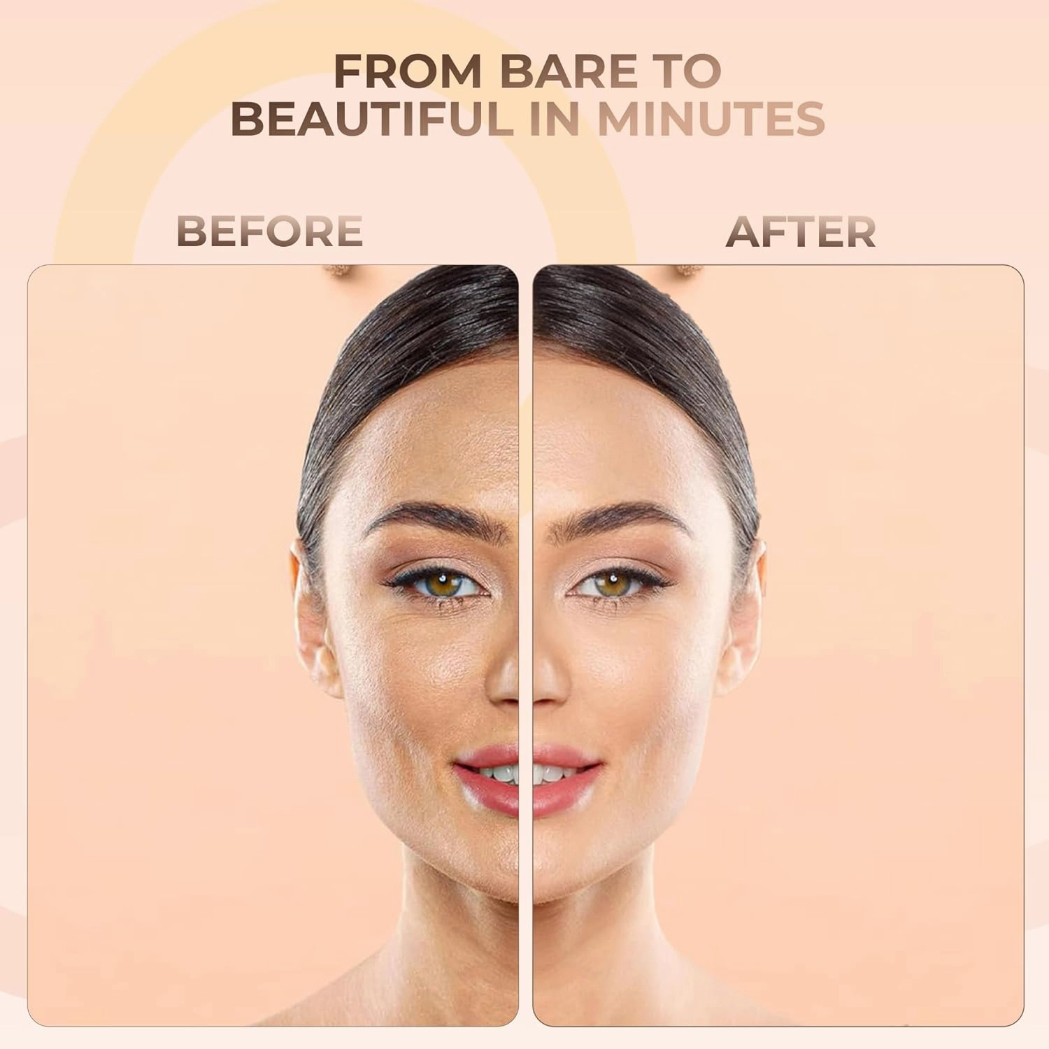 BEIGE FOUNDATION Mineral Makeup (30 gram Jar) Matte Mineral Makeup Loose Powder Foundation – Full Coverage, Natural Finish, Noncomedogenic, SPF 30