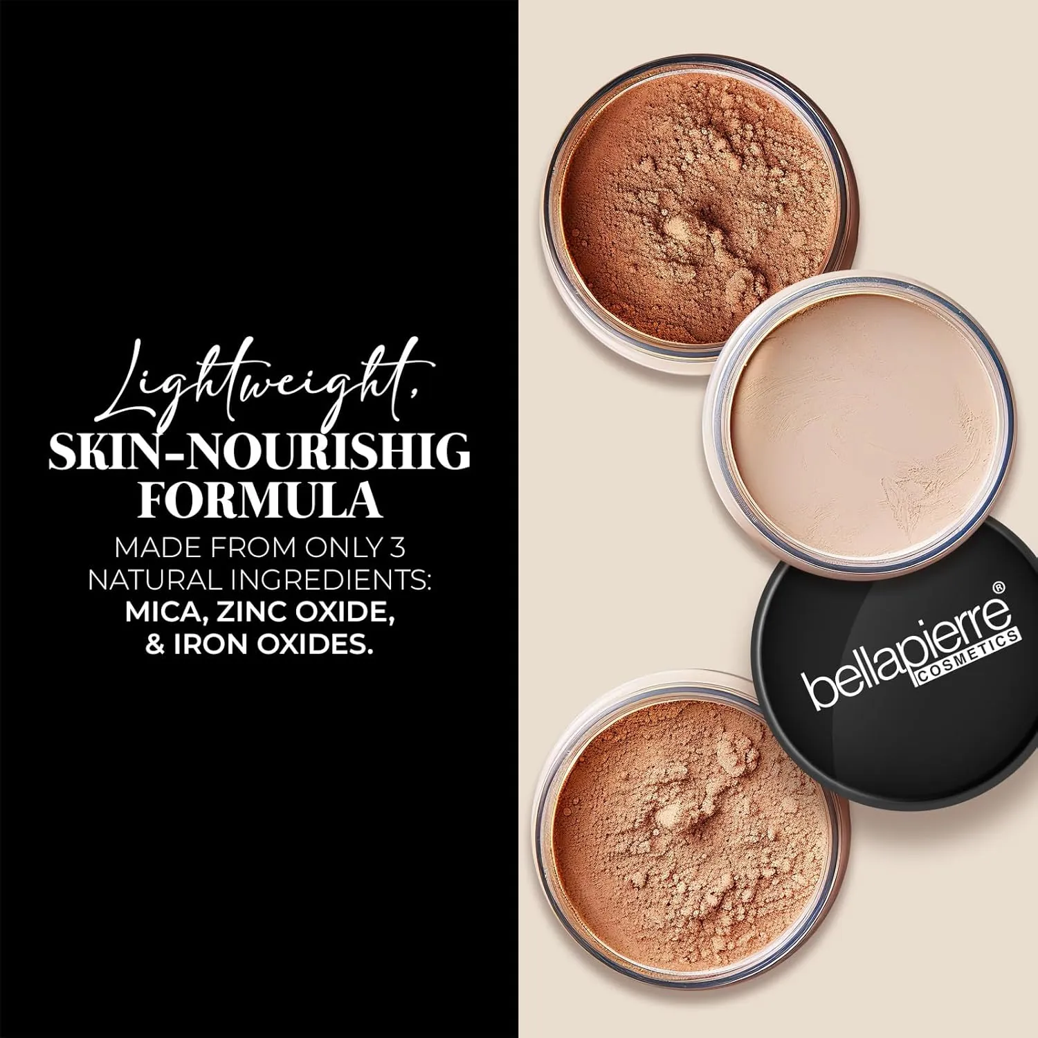 bellapierre Mineral Foundation SPF 15 - Loose Powder Foundation | Vegan & Cruelty Free Natural Makeup | Full Coverage Matte Finish | Hypoallergenic | Oil & Talc Free - 0.32 Oz - Ivory