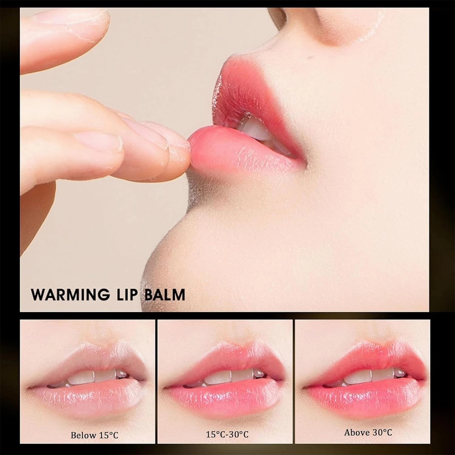 Beneficialn Transferproof Color Changing Lipstick, Clear Color Changing Lip Gold Crystal Ph Lipstick Color Changing, Glossy Shine Lip Gloss for Women Moisturizer & Nourishing (B-1pcs)