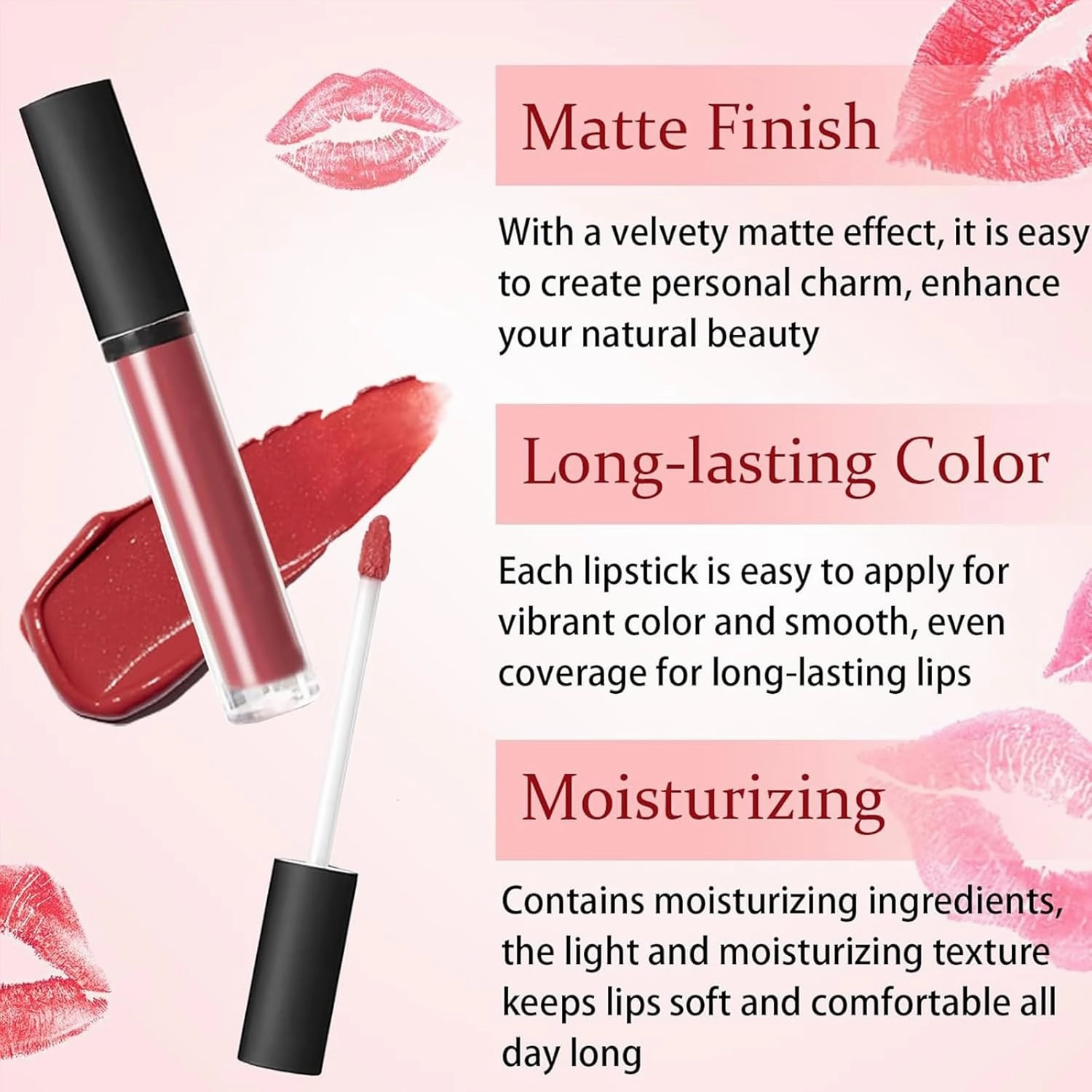 Beryse Lip Stain Oil, 2025 New 12 Colors Lassi Lips Staining Lip Oil, Long-Lasting Moisturizing Lip Oil, Smooth Application, Non-stick to Cup, Create a Natural Color (4PCS-B)