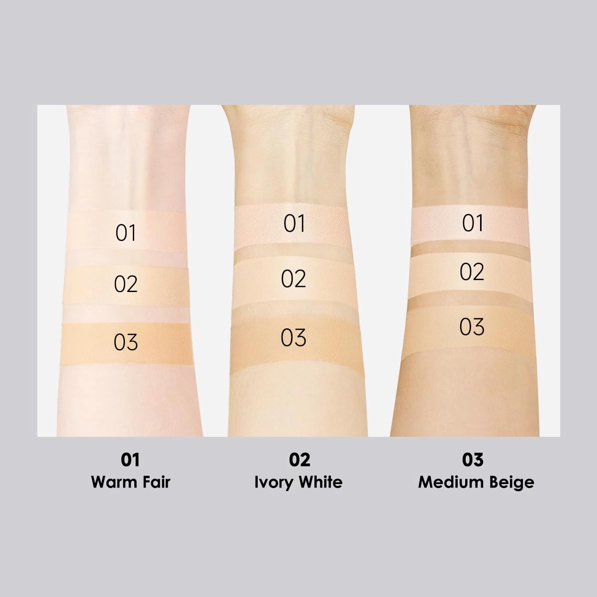 Black Magnet Cushion Foundation - Full Buildable Coverage, Moisturizing, Lightweight, 16H Long-Lasting Glow Looking, Refill Included, 02.Ivory White