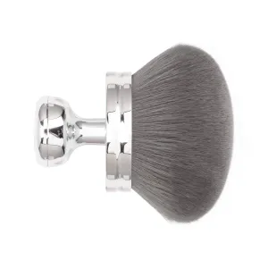 Blend & Blur Extra Large Body Makeup Brush for Self Tanner,Leg Makeup & Bronzer Self Tan Back Applicator, 3.2inch Wide Head Kabuki Brush For Application with Drawstring Bag (Silver)