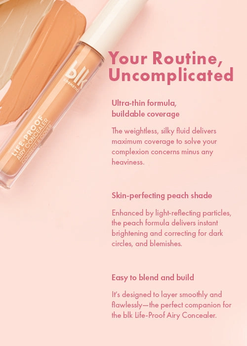 blk cosmetics daydream life-proof airy corrector medium peach