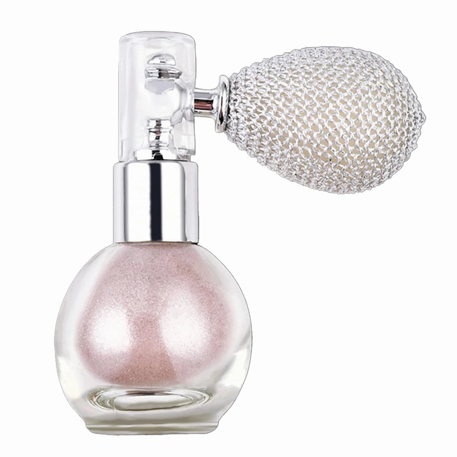 Body Glitter Spray, Shimmering Spray Powder Sparkle Powder, Body Glitter Face High Gloss Highlighter Loose Makeup for Women Hair Nails Makeup (Nude )