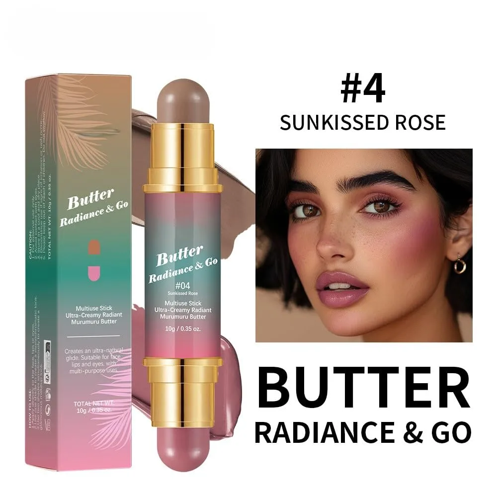 Butter Blend Multi-Stick – Dual-Ended Cream Blush & Contour, Weightless & Long-Lasting (#04)