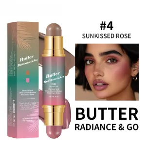 Butter Blend Multi-Stick – Dual-Ended Cream Blush & Contour, Weightless & Long-Lasting (#04)
