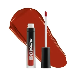 BUXOM Full-ON Plumping Liquid Lipstick Matte - Transfer-proof Plumping Lip Color, 8-hour long wear with Vitamin E Hyaluronic Acid & Plumping Peptide Complex to Hydrate & Smooth Lip Lines, Cruelty-Free