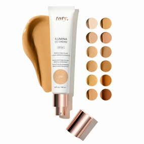 by Sofia Vergara - lumina CC Cream SPF 50 , 100% Mineral Color Correcting Cream - Medium Coverage Foundation & Broad Spectrum Sunscreen for Face - Non Comedogenic - 3W TAWNY BEIGE