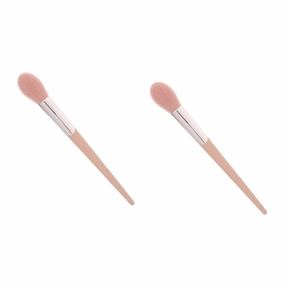 CANIGHT 2pcs Facial Makeup Brush Precision Highlighter Brush Large Powder for Women
