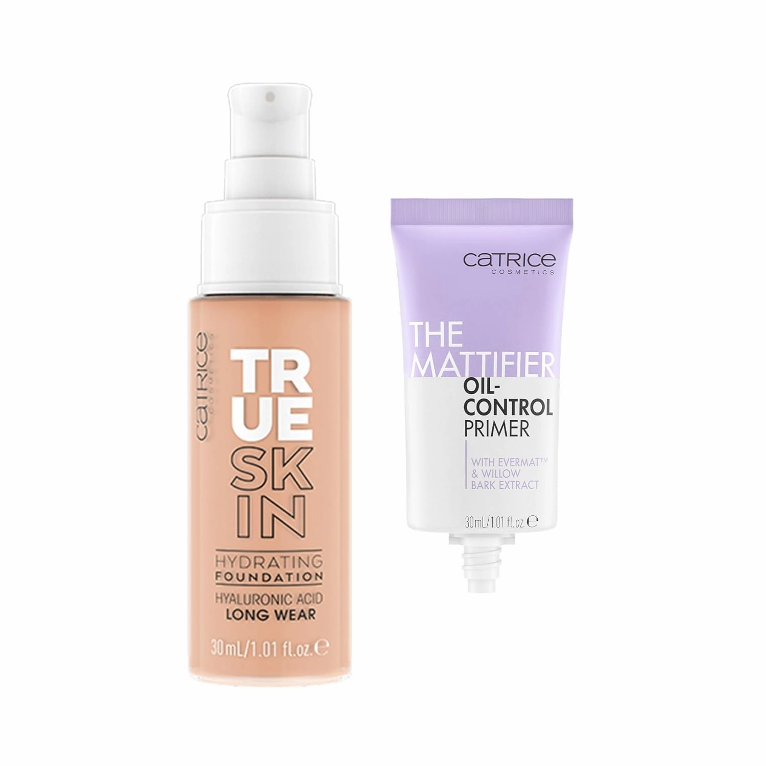 Catrice | True Skin Foundation 30 & The Mattifier Oil-Control Primer | Full Coverage Makeup | Vegan & Cruelty Free