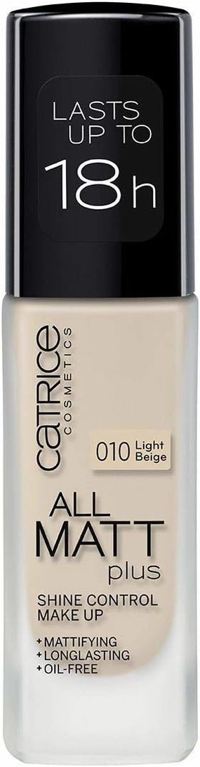 CATRICE FOUNDATION ALL MATT PLUS SHINE CONTROL MAKE UP/LASTS UP TO 18H, 30ML 10 Light Beige