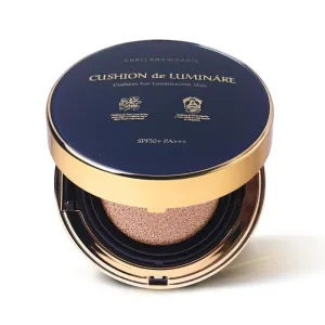 [CHALLANS de PARIS] Cushion de Lumináre Cream Foundation – Radiant Glow, Full Coverage, Long-Lasting Wear, Premium Formula, Smooth Finish, Volume, 23 Medium Beige, 0.53 oz
