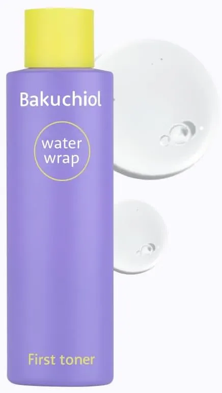 CHARMZONE Bakuchiol WaterWrap First Toner 99% Pure Bakuchiol Alternative to Retinol, Triple Collagen Intense Firming & Revitalizing, Pore Reducing Korean Skincare 7.1 fl.Oz./210ml