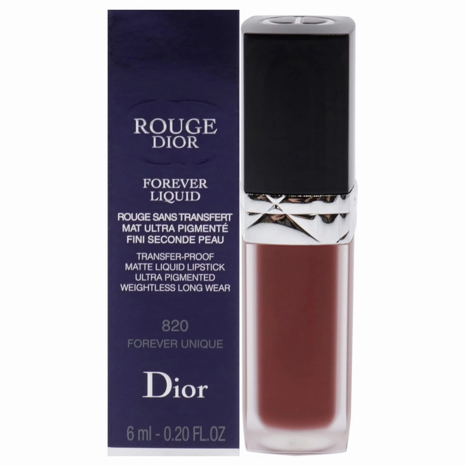 Christian Dior Rouge Dior Forever Liquid Matte - 820 Forever Unique Lipstick Women 0.2 oz