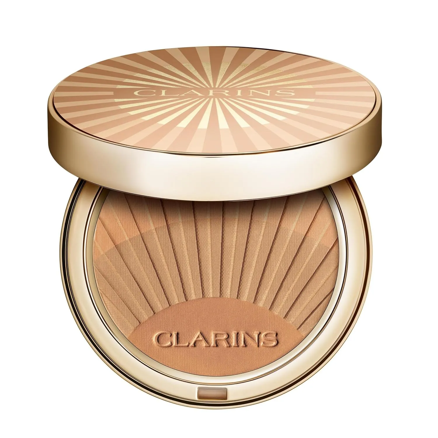Clarins NEW Bronzing Powder | Buildable, Luminous Matte Finish | 3-in-1 Bronzer, Contour, and Highlighter | Natural, Sun-Kissed Glow | 0.4 Ounces