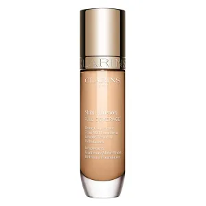 Clarins NEW Skin Illusion Longwear Full Coverage Foundation | Luminous Matte Finish | 24H* Hold and 24H** Hydration | Natural Looking Complexion | Transfer Proof, Sweat Proof and Smudge Proof