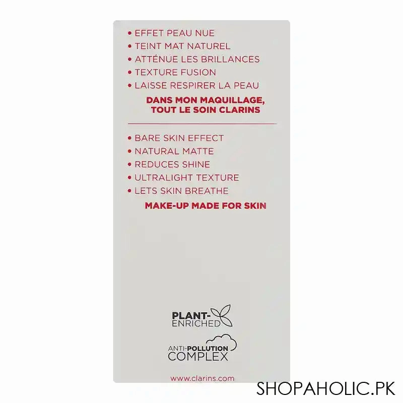 Clarins Paris Skin Illusion Velvet Natural Mattifying & Hydrating Foundation, 100.3N