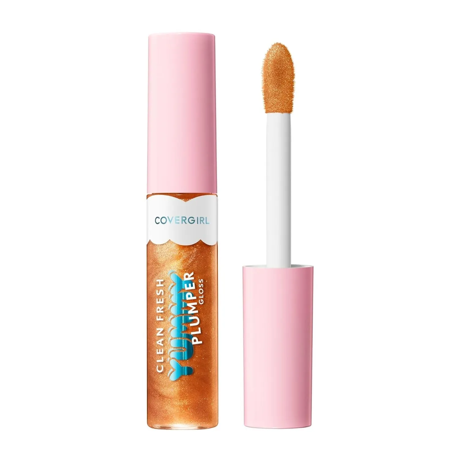 Clean Fresh Yummy Gloss – Lip Gloss, Sheer, Natural Scents, Vegan Formula - Glamingo Pink