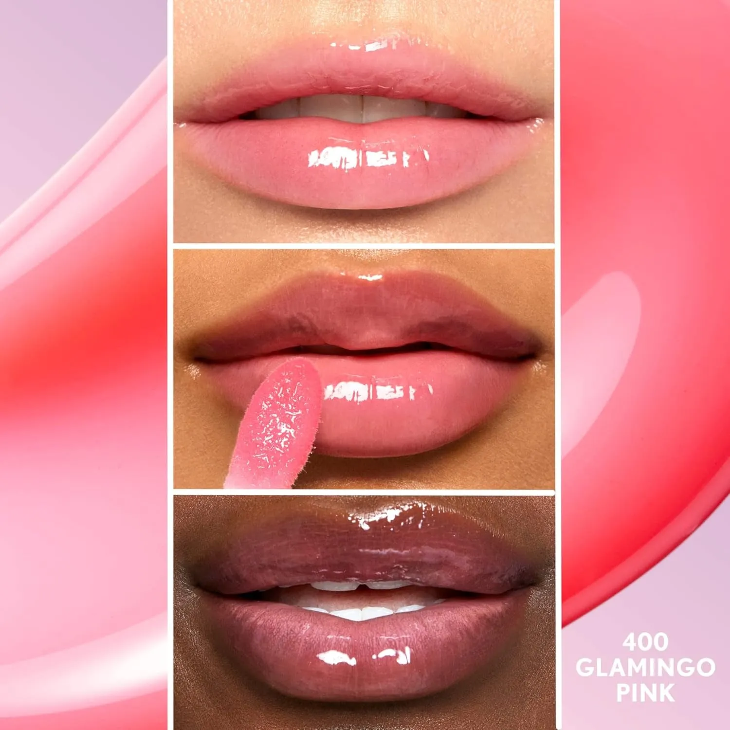 Clean Fresh Yummy Gloss – Lip Gloss, Sheer, Natural Scents, Vegan Formula - Glamingo Pink