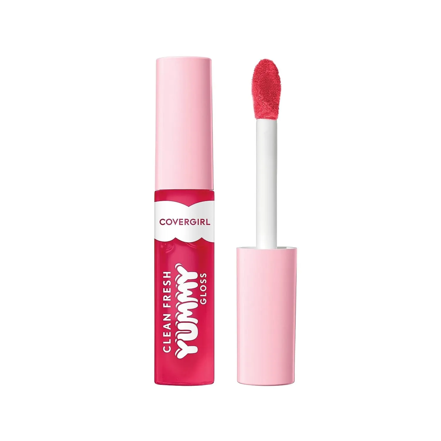 Clean Fresh Yummy Gloss – Lip Gloss, Sheer, Natural Scents, Vegan Formula - Glamingo Pink