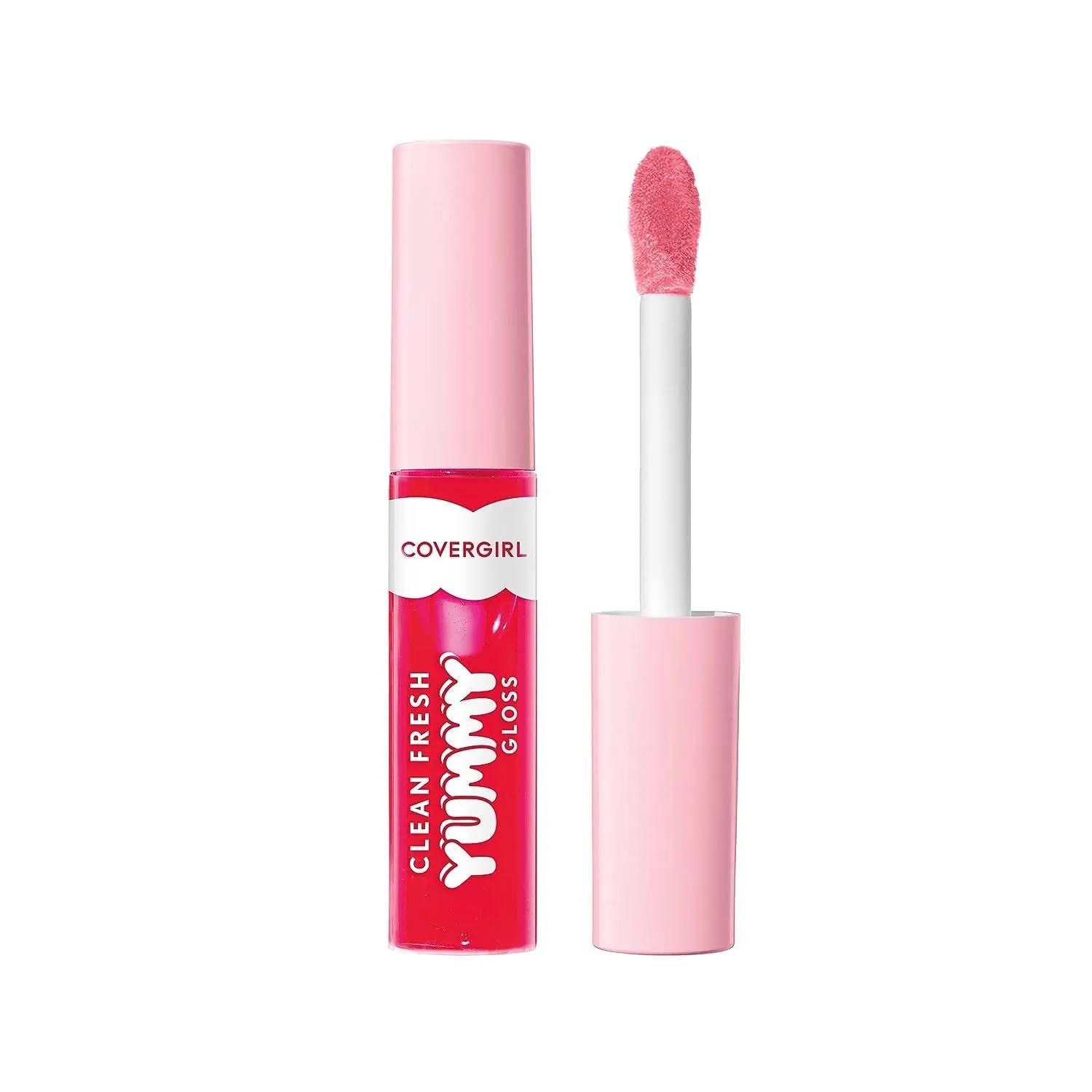 Clean Fresh Yummy Gloss – Lip Gloss, Sheer, Natural Scents, Vegan Formula - Glamingo Pink
