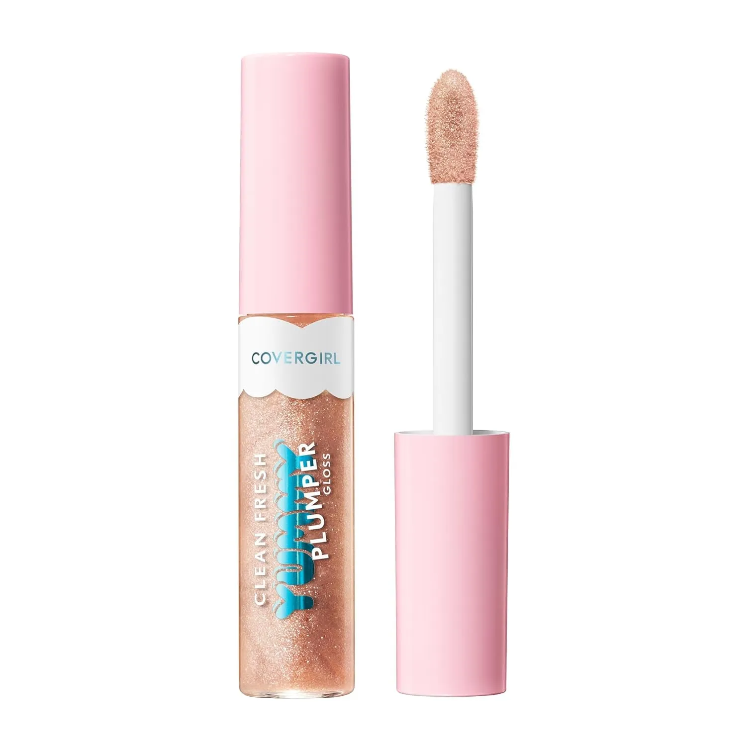 Clean Fresh Yummy Gloss – Lip Gloss, Sheer, Natural Scents, Vegan Formula - Glamingo Pink
