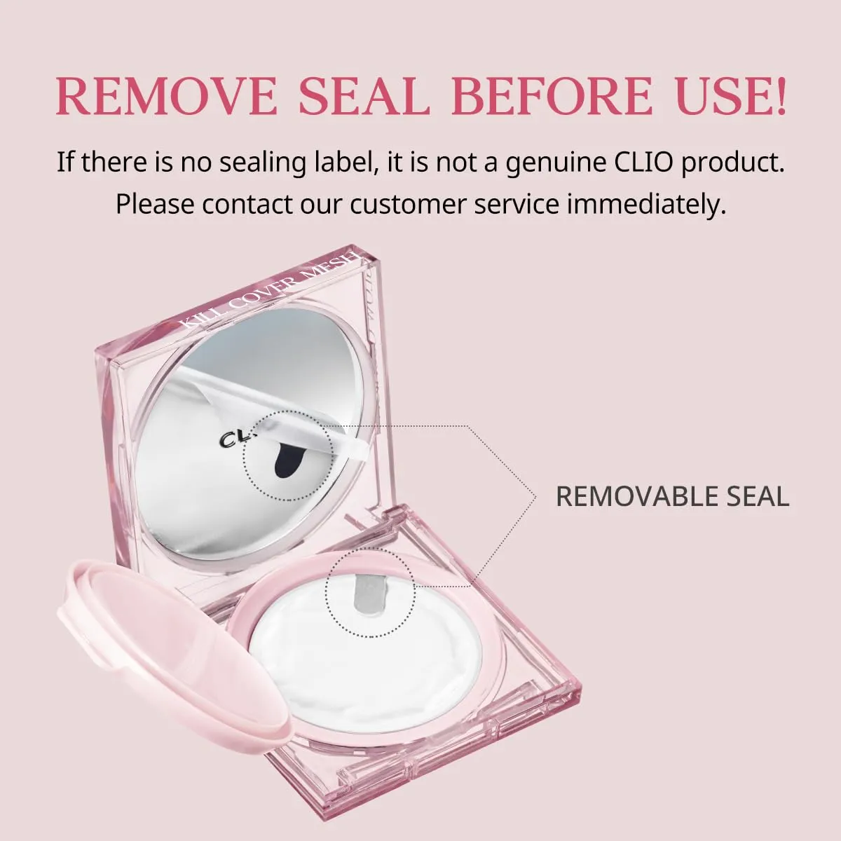 CLIO Kill Cover Mesh Glow Cushion Foundation ([Refill Included] 15g*2, 24W SAND), Glass Skin, Long-Lasting, Lightweight, Buildable Coverage, Glowy Skin Makeup