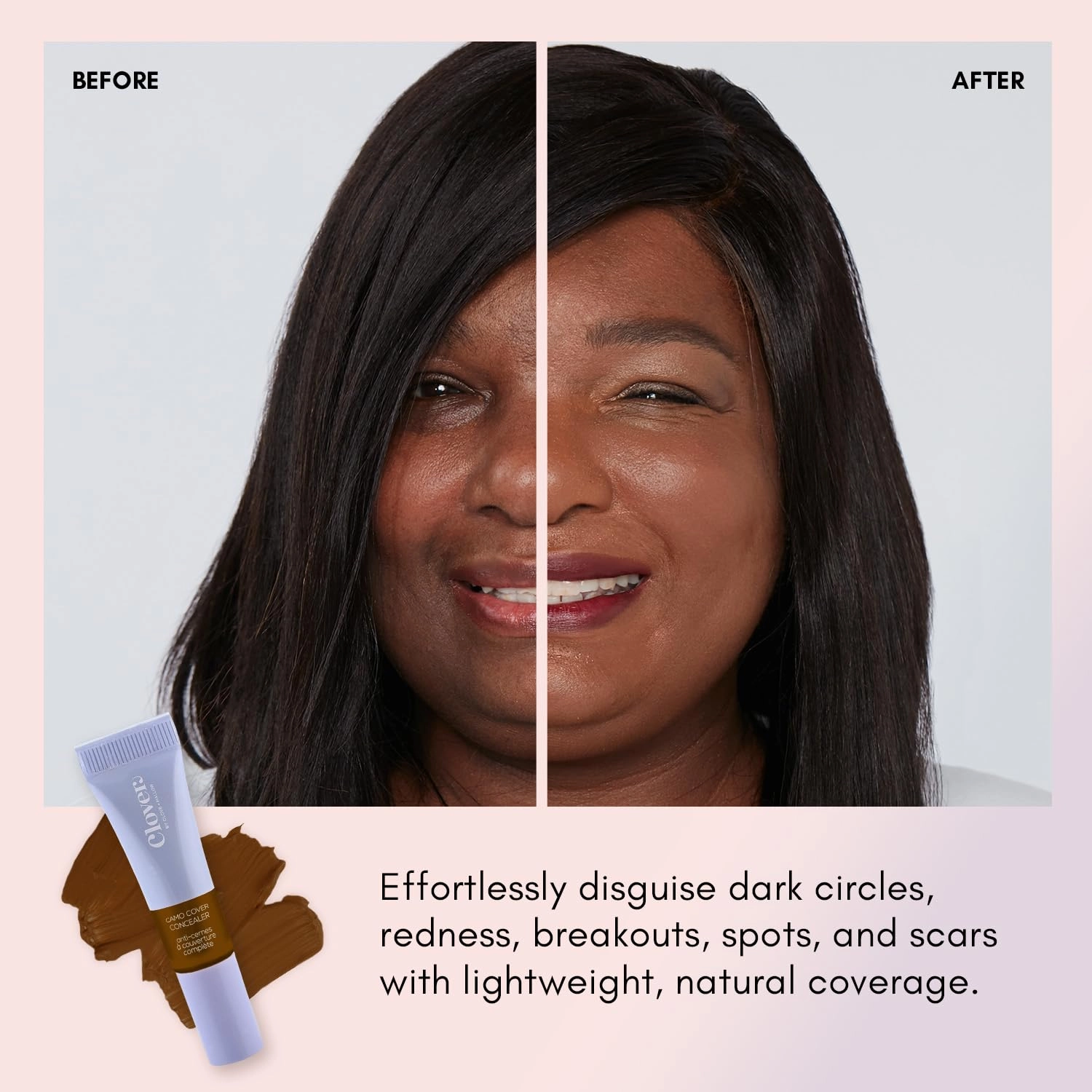 Clover Camo Cover Face & Under Eye Concealer Cruelty-Free & Vegan Natural Makeup