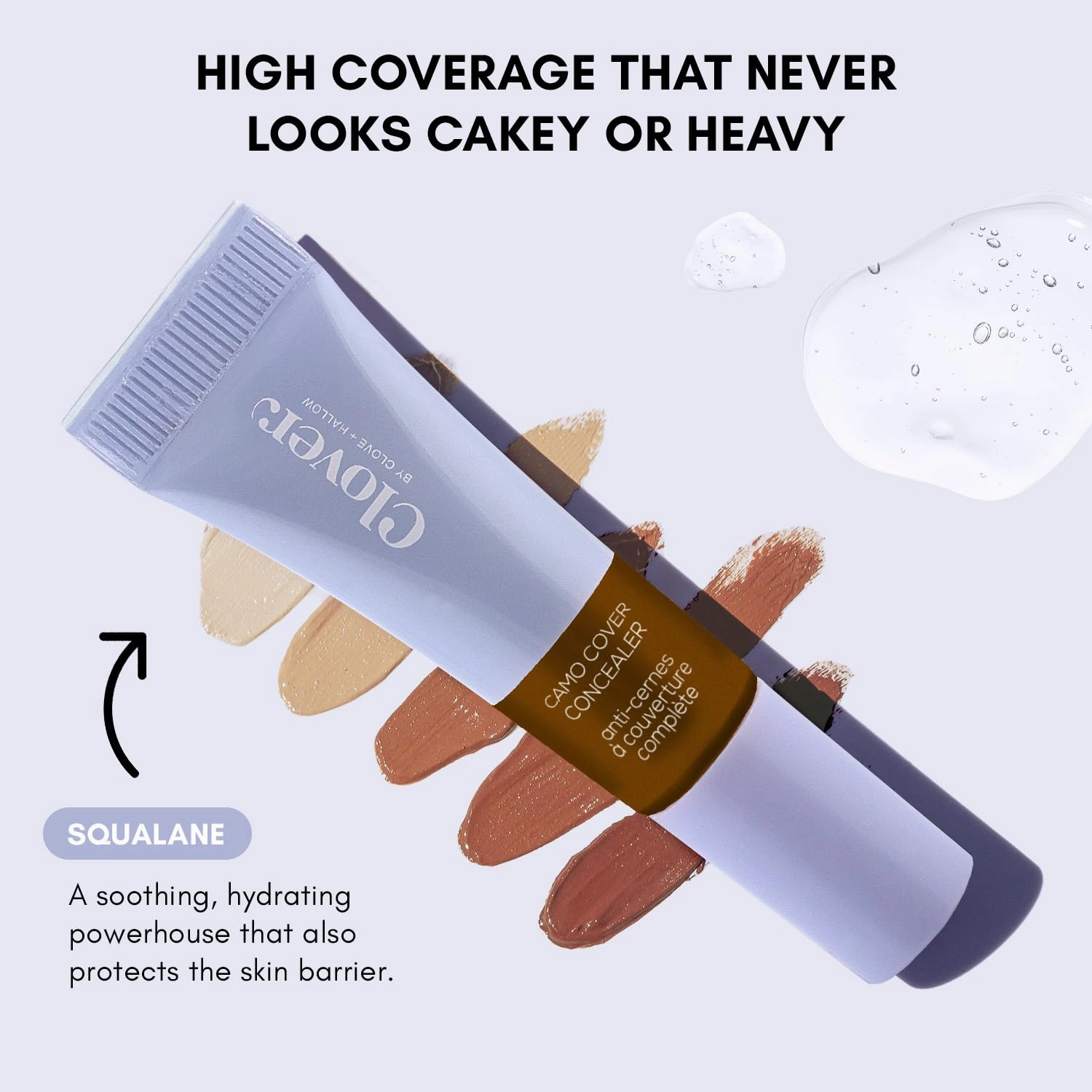 Clover Camo Cover Face & Under Eye Concealer Cruelty-Free & Vegan Natural Makeup