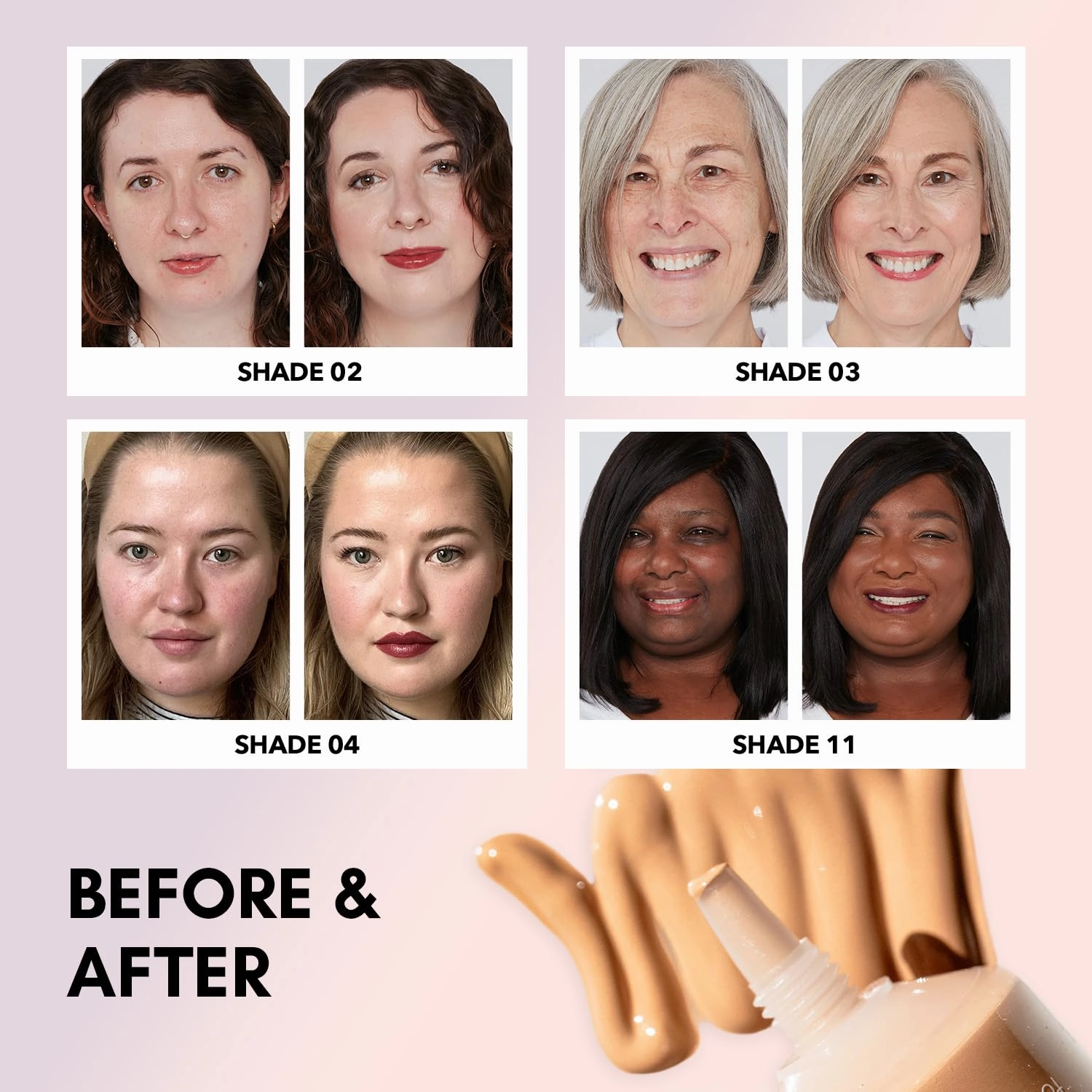 Clover Skin Is In Serum Foundation | Hydrating Face Serum, Lightweight Foundation, Cruelty-Free & Vegan | With Squalane And Sunflower Seed Wax | 30 ml - Shade 08 (Medium)
